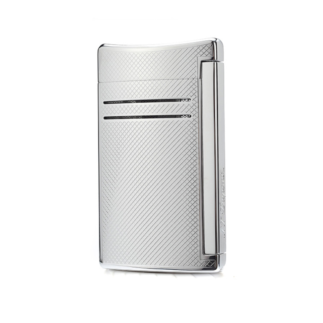 S.T. Dupont MaxiJet Torch Flame Chrome Grid Lighter 20157N