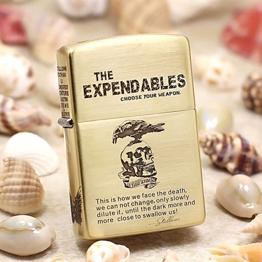 Etching Brass 5-Sides The Expendables Movie Zippo Lighter