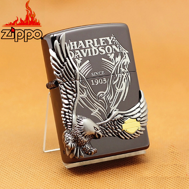 Zippo Harley Davidson Limited Big Eagle Metal Black Ion Silver HDP-18
