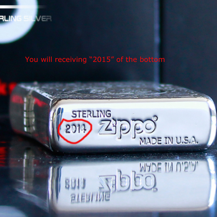 Zippo Armor Sterling Silver Codex Gigas Devil Bible Lighter