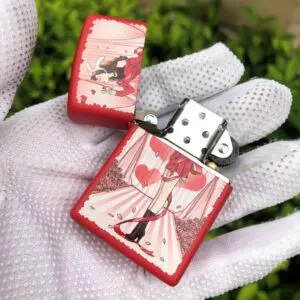 ZippoRedMatteWindyGirlLimitedEdition_01