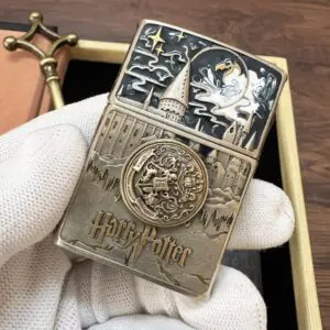 Zippo Etching Silver Harry Potter Magic Academy Lighter
