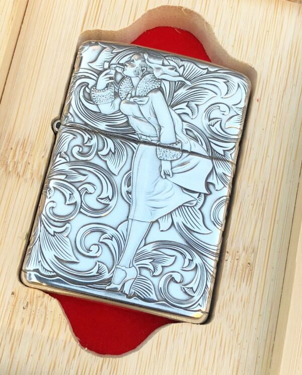ZippoArabesqueWindyGirlSterlingSilver_17