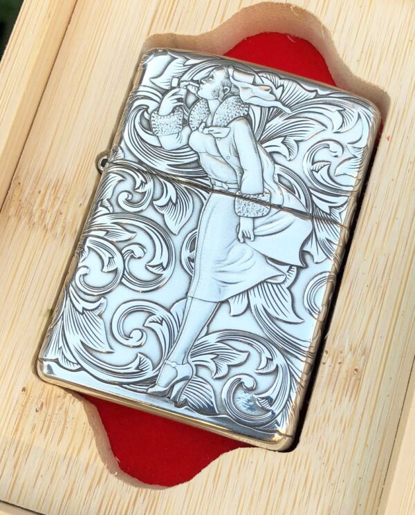 ZippoArabesqueWindyGirlSterlingSilver_18