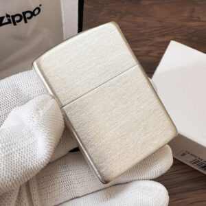 Zippo Brushed Finish Sterling Silver Lighter #13