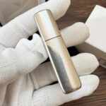 Side profile of the brushed sterling silver Zippo #13