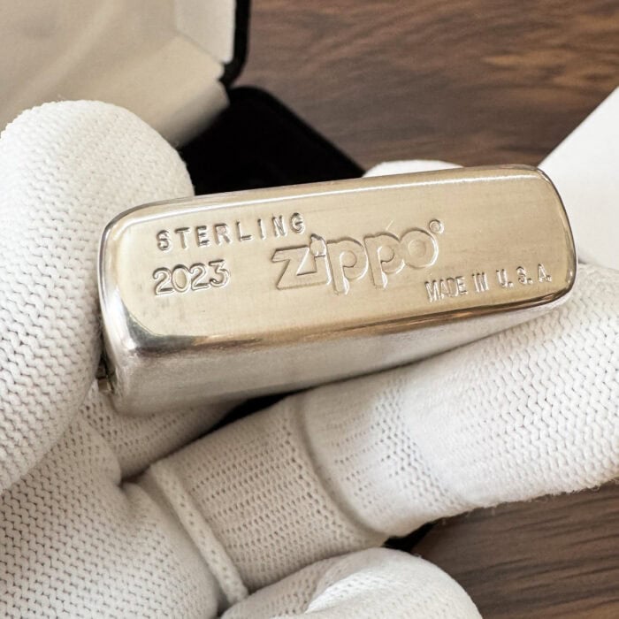 Zippo #13 Brushed Sterling Silver Lighter | KingZendo