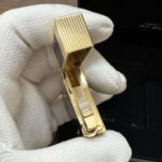 S.T. Dupont Ligne 2 Windsor blue lacquer and yellow gold finish lighter 16381 – product view 5