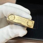 S.T. Dupont Ligne 2 Windsor blue lacquer and yellow gold finish lighter 16381 – product view 9