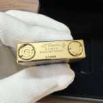 S.T. Dupont Ligne 2 Windsor blue lacquer and yellow gold finish lighter 16381 – product view 10