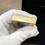 S.T. Dupont Ligne 2 Windsor blue lacquer and yellow gold finish lighter 16381 – product view 11