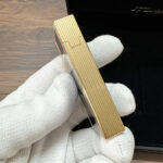 S.T. Dupont Ligne 2 Windsor blue lacquer and yellow gold finish lighter 16381 – product view 25