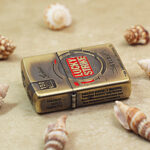 Lucky Strike brass Zippo Armor lighter reverse artwork
