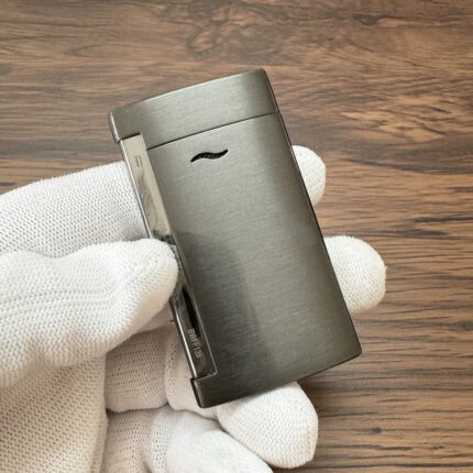 S.T. Dupont Slim 7 brushed gunmetal torch lighter 027712