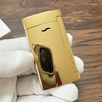 S.T. Dupont Slim 7 high-polish gold torch lighter 027816
