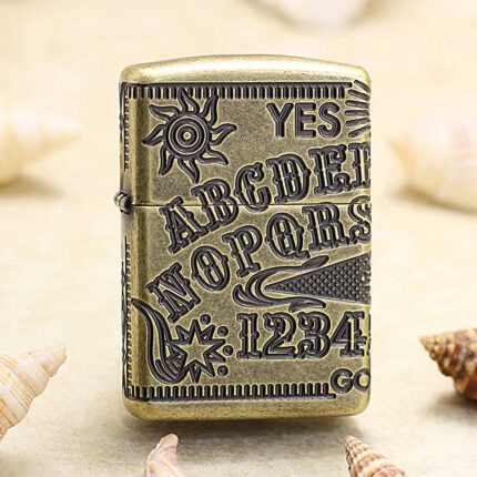 Zippo Armor Ouija Board lighter 49001 in Antique Brass