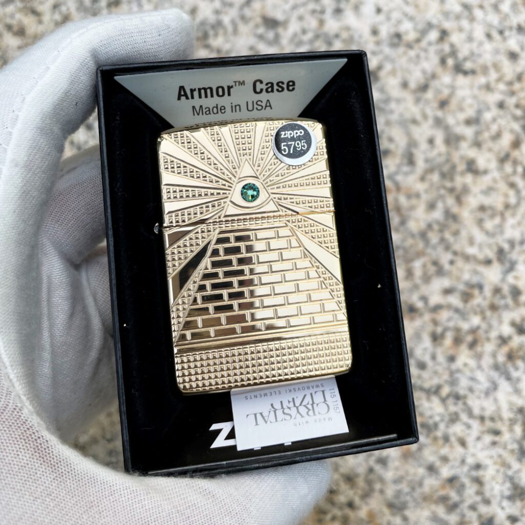 Zippo Armor Eye of Providence Deep Carved Lighter 49060