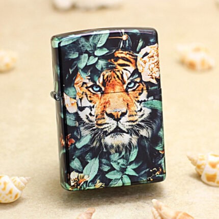 Zippo Tiger design full-wrap color lighter