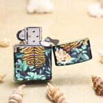 Zippo Tiger design full-wrap color lighter – alternate view 3