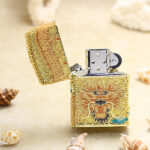 Zippo gold enamel Dragon jacket lighter – alternate view 2