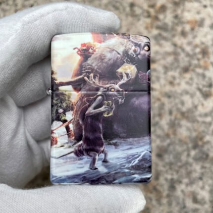 Zippo Cartoon Deer full-wrap color lighter