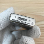 Japanese Zippo silver Maya design turquoise inlay lighter – alternate view 3