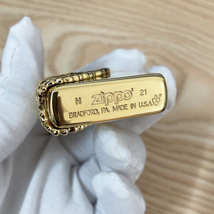 Gold-Tone Angel Wings Zippo KZ271 | KingZendo