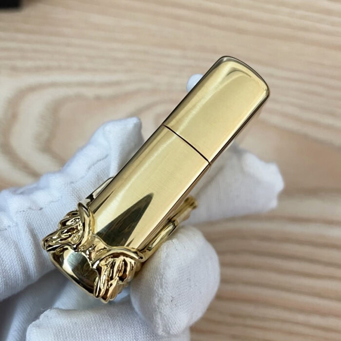Gold-Tone Angel Wings Zippo KZ271 | KingZendo