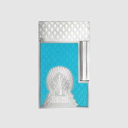 S.T. Dupont Ligne 2 Game of Thrones Ice Blue Palladium lighter C16412 main view