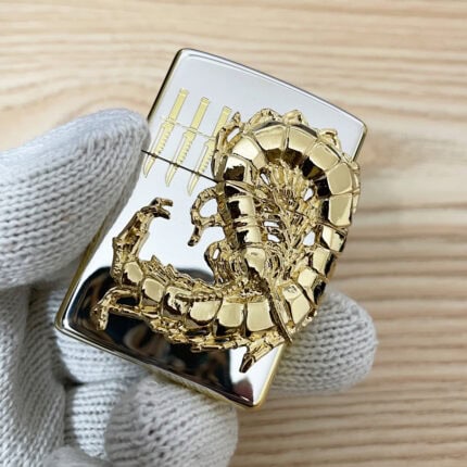 Japanese Zippo Gold-Plated Scorpion Emblem Lighter – product image 1 of 9