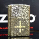 KZ250 deep-carved St Benedict cross front view