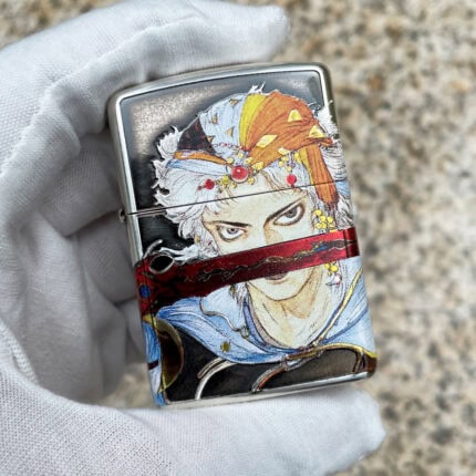 Japanese Zippo Yoshitaka Amano F2-049 Red Sword Armor Lighter