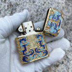 Zippo gold enamel Mythical Animal jacket lighter – alternate view 4