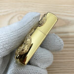 Japanese Zippo gold Big Snake emblem lighter – alternate view 3