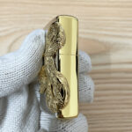 Japanese Zippo gold Big Snake emblem lighter – alternate view 4