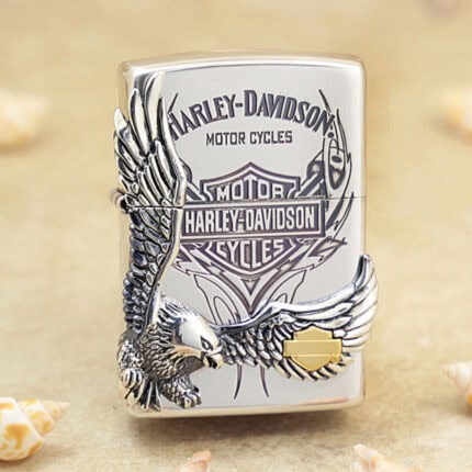 2019 Japanese Zippo Harley-Davidson Silver Big Eagle Lighter – product image 1 of 7