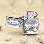 2019 Japanese Zippo Harley-Davidson Silver Big Eagle Lighter – product image 3 of 7