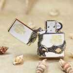 2019 Japanese Zippo Harley-Davidson Gold Big Eagle Lighter – product image 3 of 7