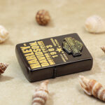 2019 Japanese Zippo Harley-Davidson Black Ice Gold 1903 Eagle Lighter – product image 5 of 7