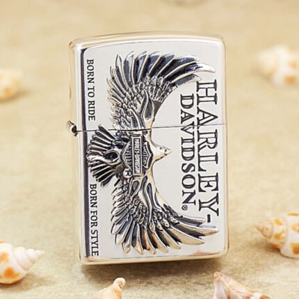 2023 Japanese Zippo Harley-Davidson Silver Flying Eagle Lighter – product image 1 of 7