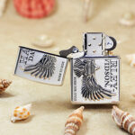 2023 Japanese Zippo Harley-Davidson Silver Flying Eagle Lighter – product image 3 of 7
