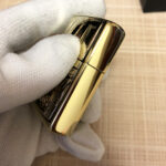Alien Emblem No. 2 Zippo lighter engraved side view
