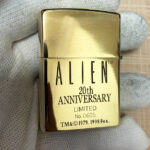 H.R. Giger Alien Emblem No. 2 brass Zippo lighter reverse artwork