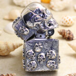 Japanese Zippo Silver-Plated Big Skull Emblem Lighter – product image 2 of 6