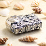 Japanese Zippo Silver-Plated Big Skull Emblem Lighter – product image 4 of 6