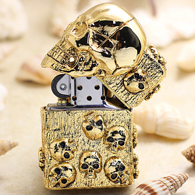 JapaneseNewPlatedGoldJacketSkullZippo_02 JapaneseNewPlatedGoldJacketSkullZippo_02