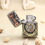 Zippo Russian Roulette Dangerous Game Metal Jacket Lighter – alternate view 2