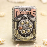 Zippo Russian Roulette Dangerous Game Metal Jacket Lighter