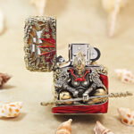 Zippo Havoc in Heaven metal jacket lighter – alternate view 2