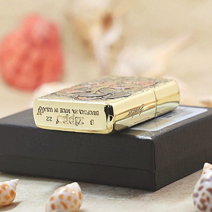 Nine-Tailed Fox Brass Zippo Armor Lighter | KZ120